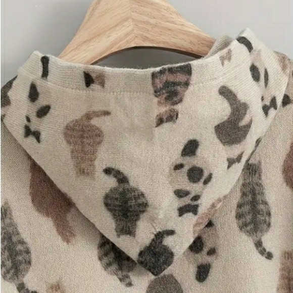NEW! Soft Hooded Cat Sweater - Picture 4 of 4